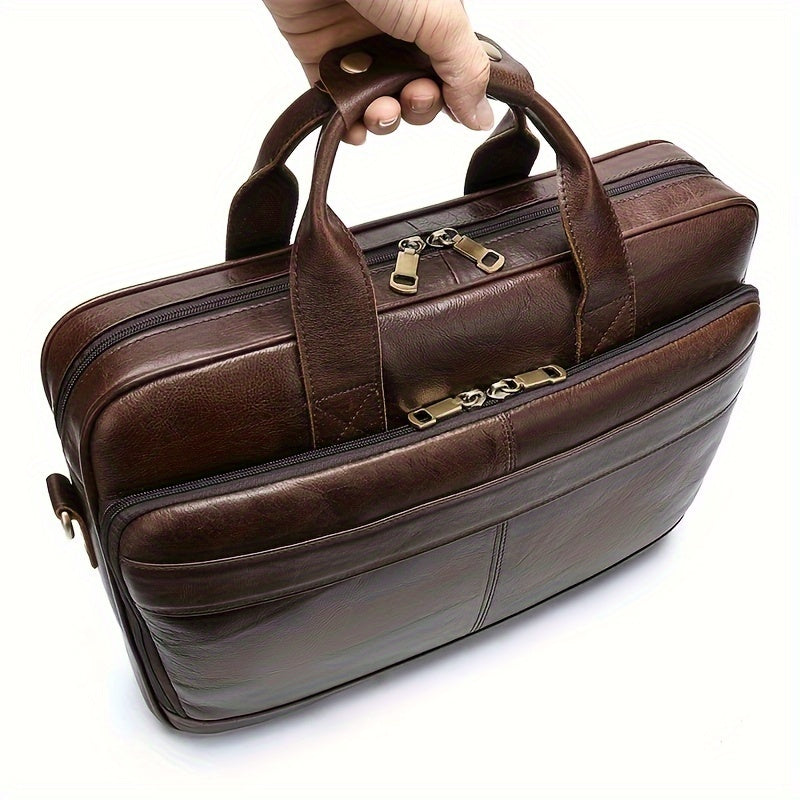 Men Classic Leather Business Bag | Nolan