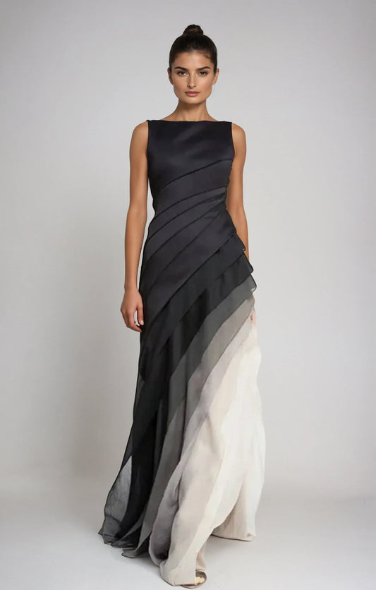 Women Midi Dress Black Lace | Lillian-1