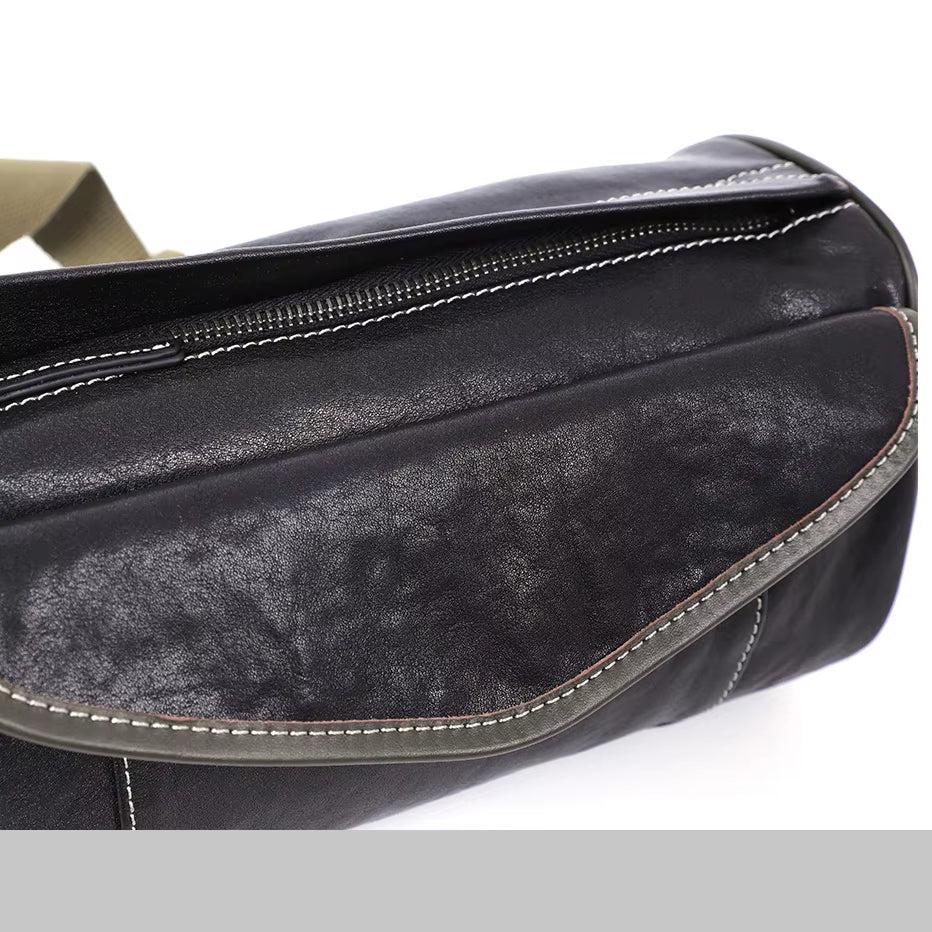 Men Vintage Leather Shoulder Bag | Elias