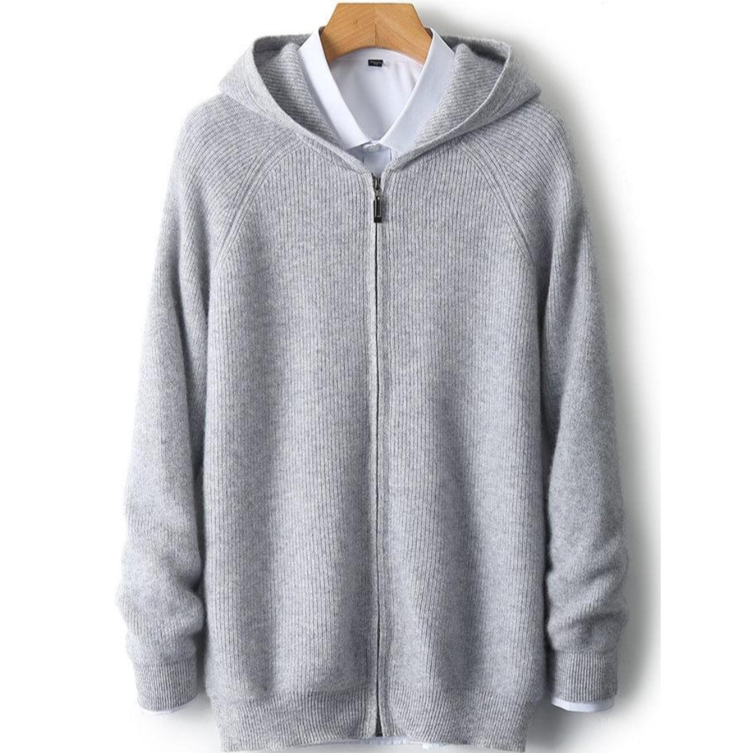 Men’s Zip-Up Knit Hoodie | Kenton