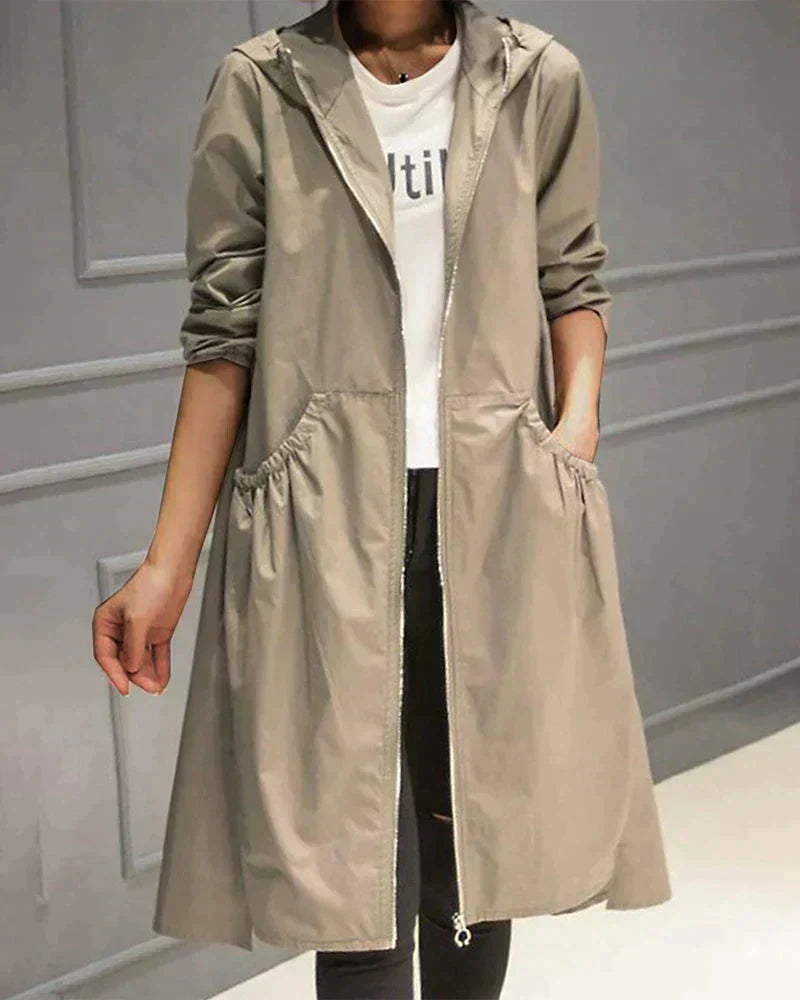 Women Lightweight Hooded Zip Jacket | Bellerose