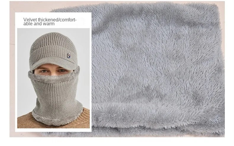 Men Knitted Winter Cap & Neck Warmer Set | Walter