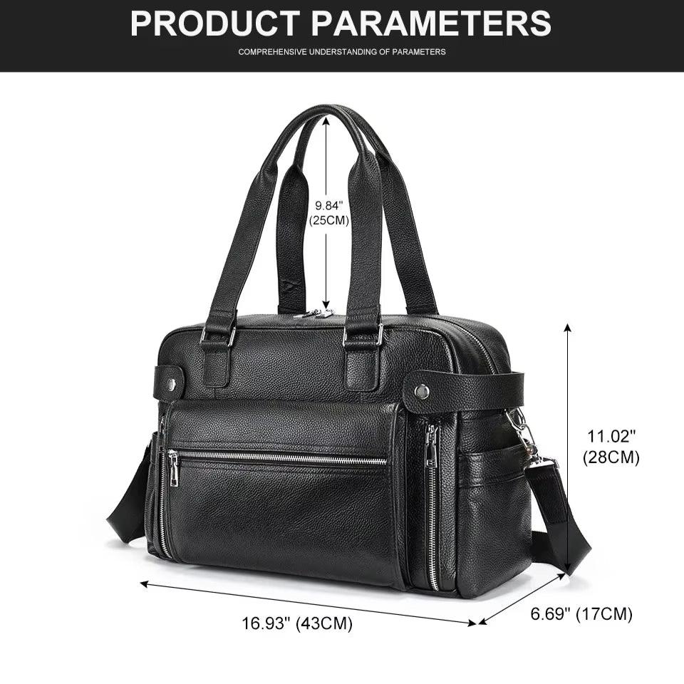 Men’s Leather Travel Bag | Ethan