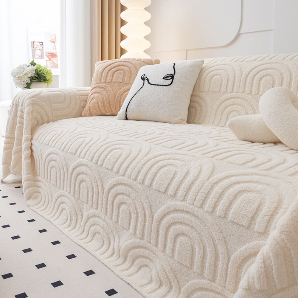 Sofa Cover Grey Microfiber | Celeste 5