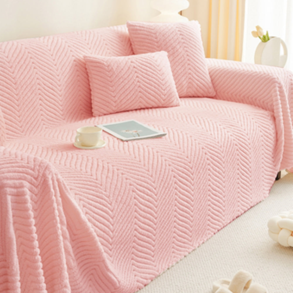 Sofa Cover Grey Microfibre | Elegant Comfort 2
