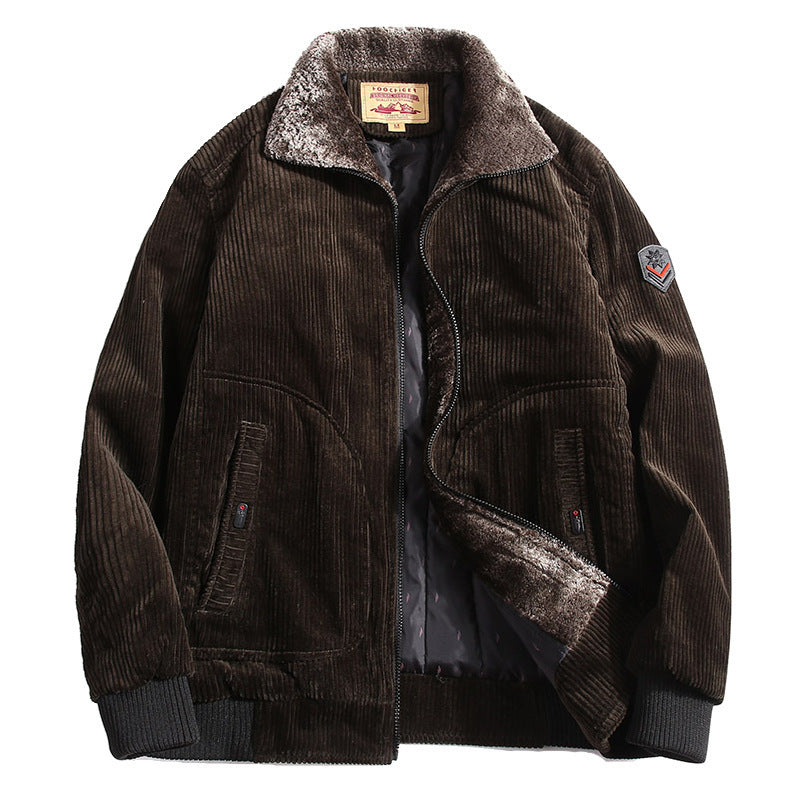 Men Vintage Corduroy Sherpa Jacket | Lawrence