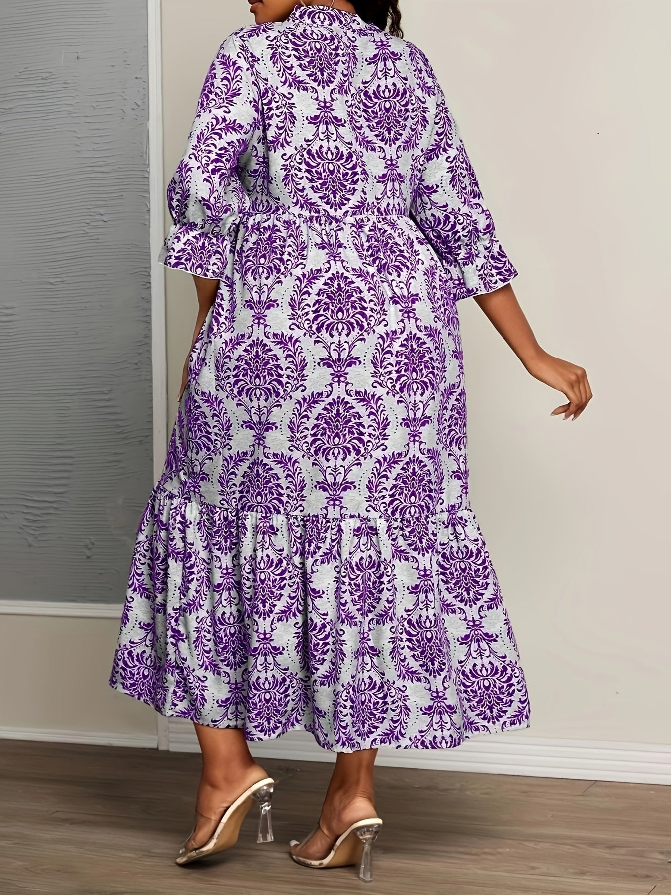 Boho Tiered Printed Maxi Dress | Selah