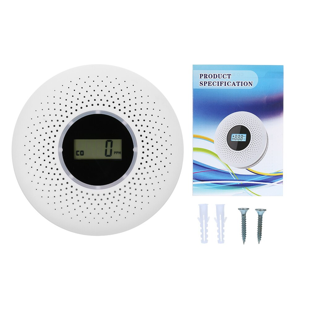 2-in-1 Smoke and Carbon Monoxide Detector with Loud Alarm – Reliable Fire and Safety Alarm for Home and Office 2