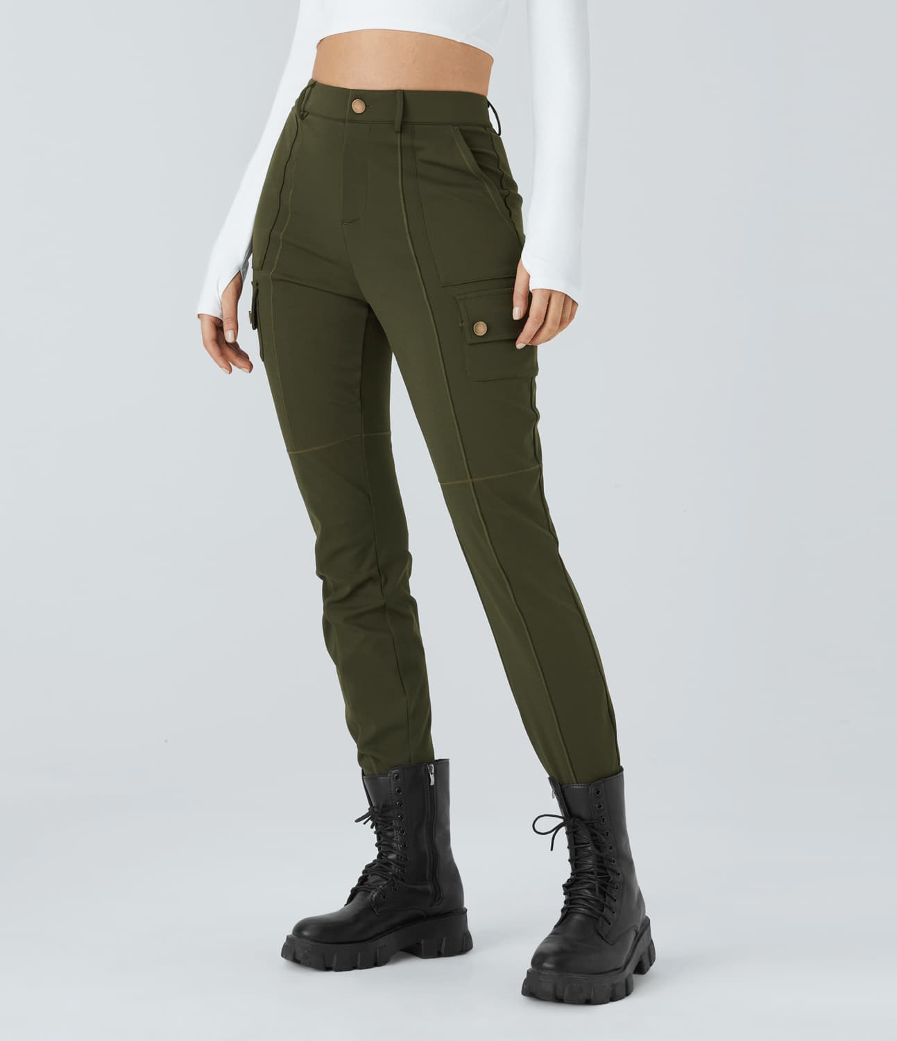 Women Stretchy Cargo Pants | Denise