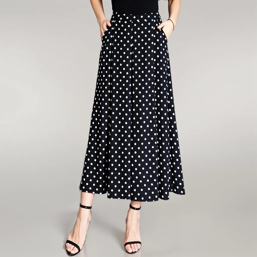 Women Polka Dot Wide-Leg Pants | Xena