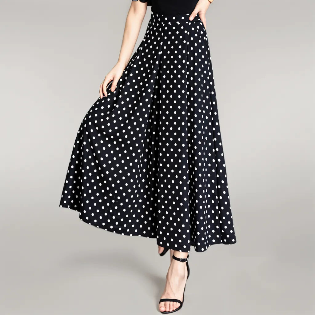 Women Polka Dot Wide-Leg Pants | Xena