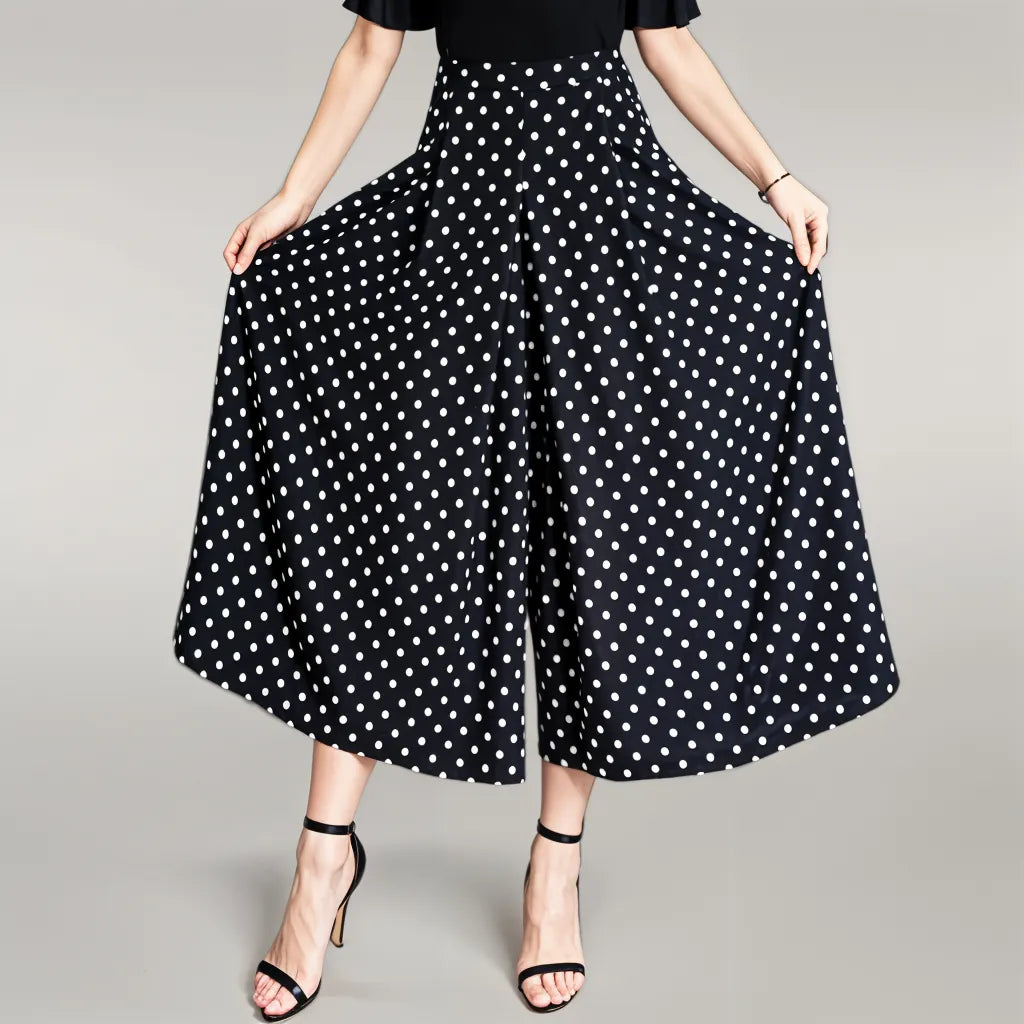 Women Polka Dot Wide-Leg Pants | Xena