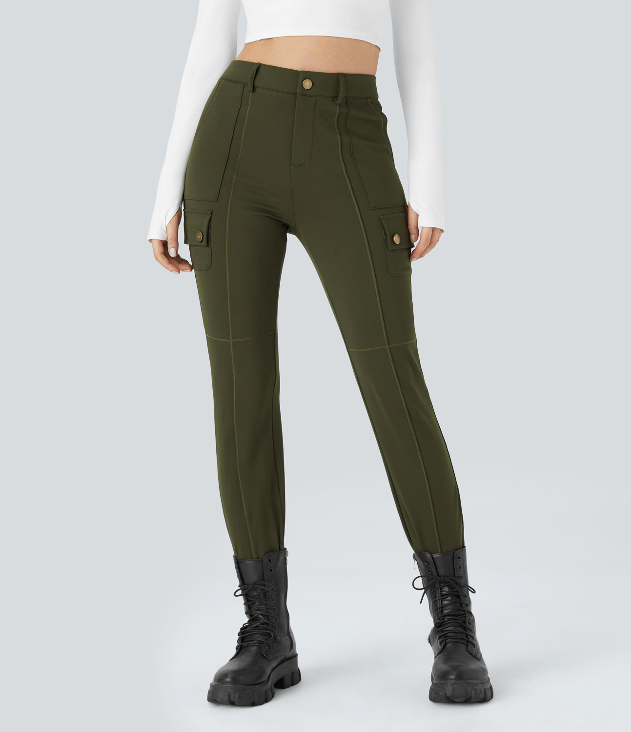 Women Stretchy Cargo Pants | Denise