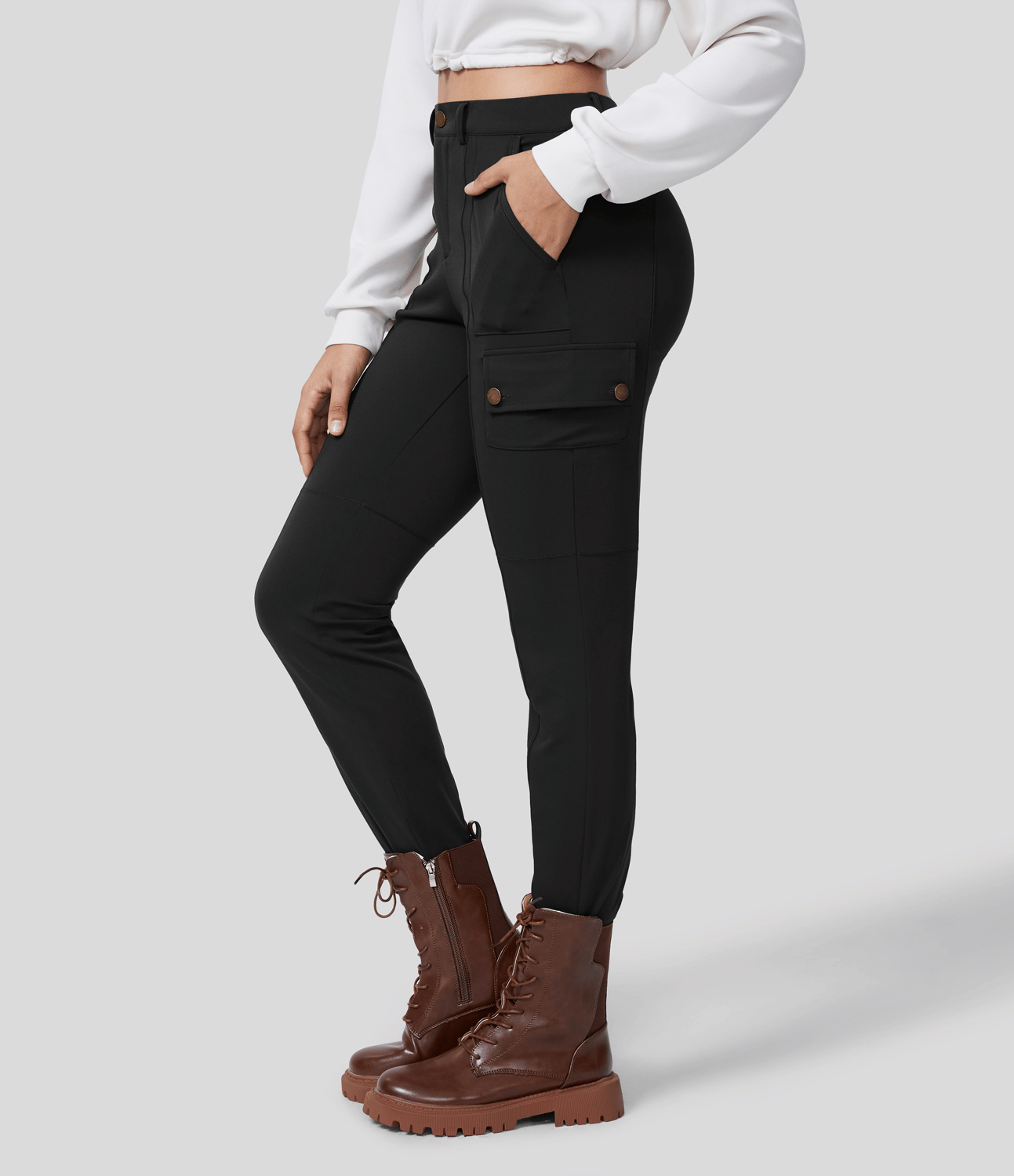 Women Stretchy Cargo Pants | Denise
