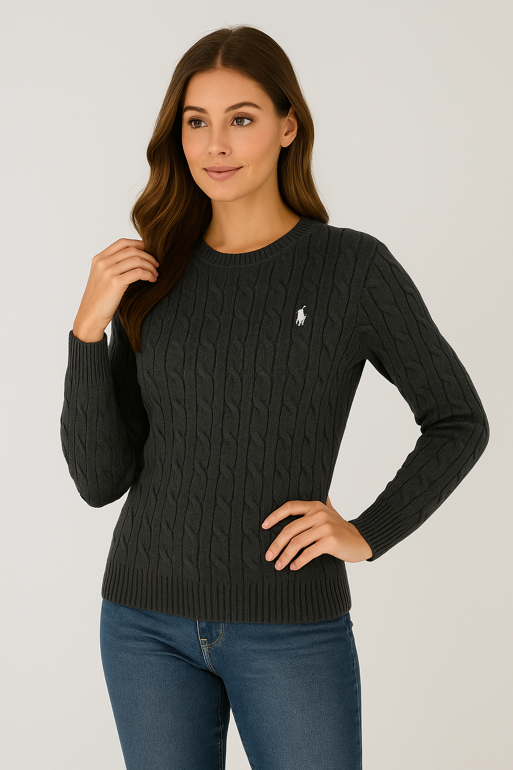 Women Cable Knit Sweater | Goldie