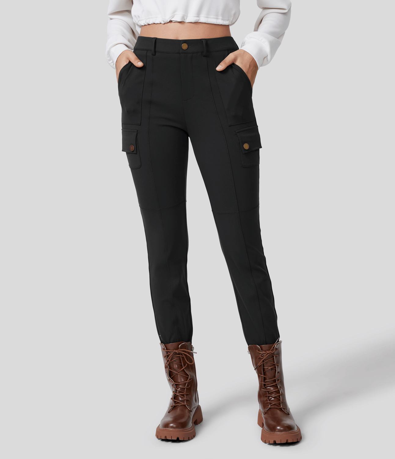 Women Stretchy Cargo Pants | Denise