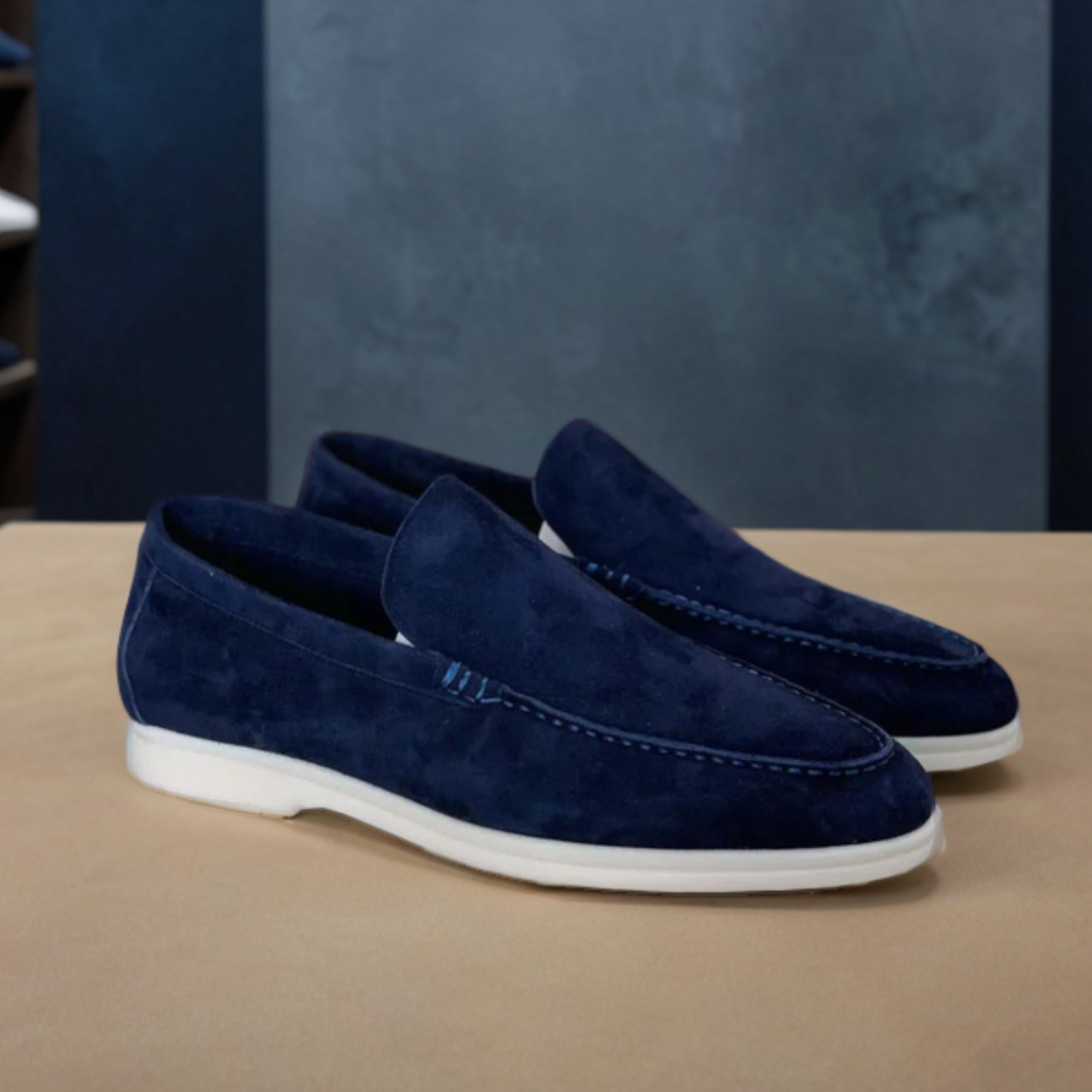 Variant image for Men's Suede Loafers Brown | Elvy-34