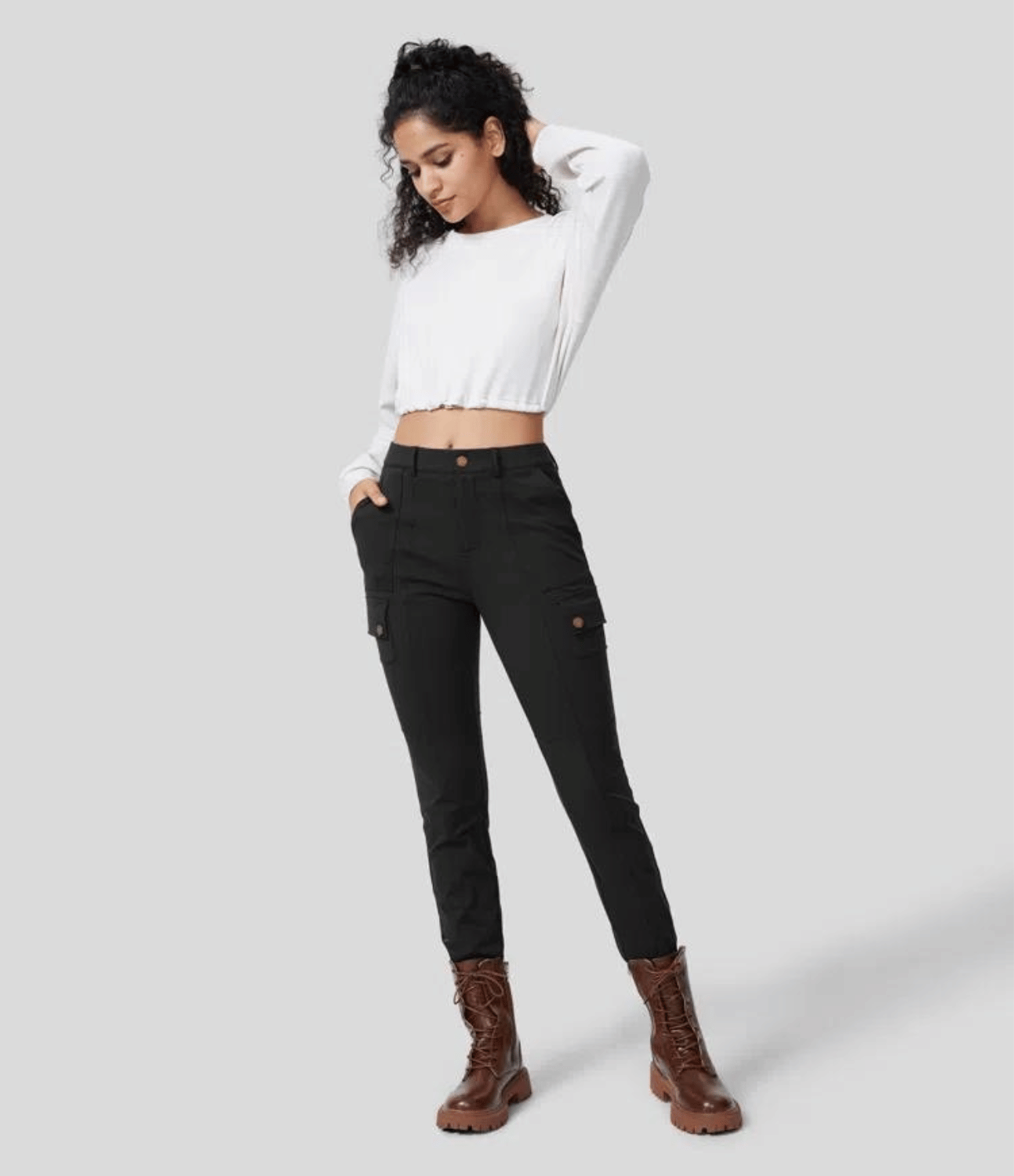 Women Stretchy Cargo Pants | Denise