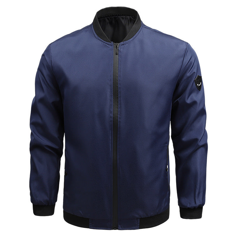 Men Classic Zip-Up Bomber Jacket | Ray