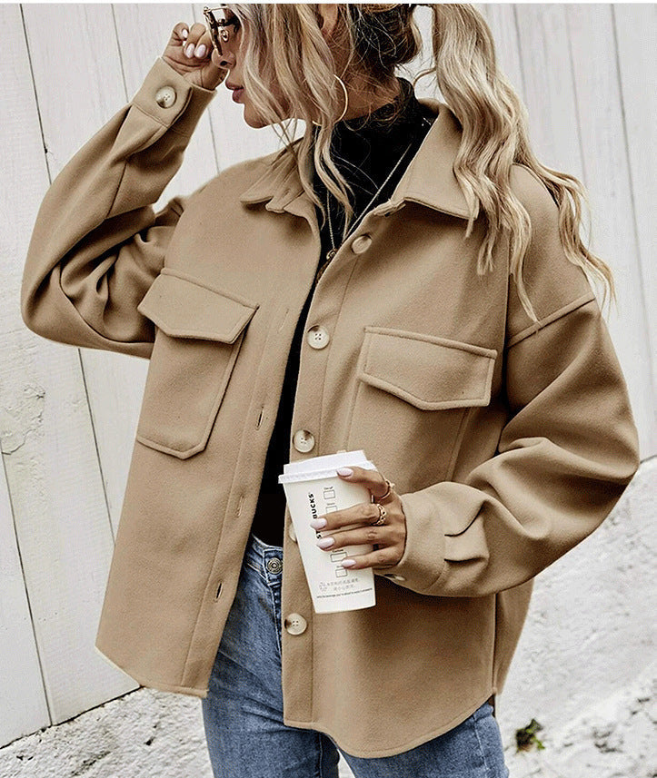 Women Oversized Pocket Jacket | Jewel