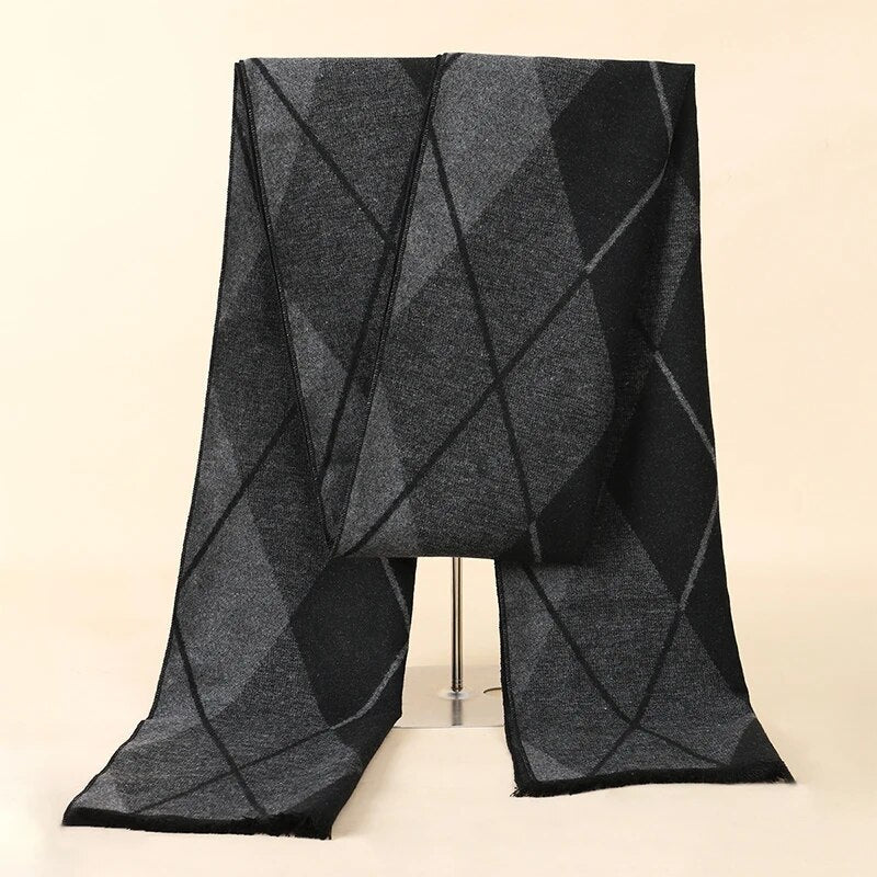 Men Abstract Patterned Winter Scarf | Jerome