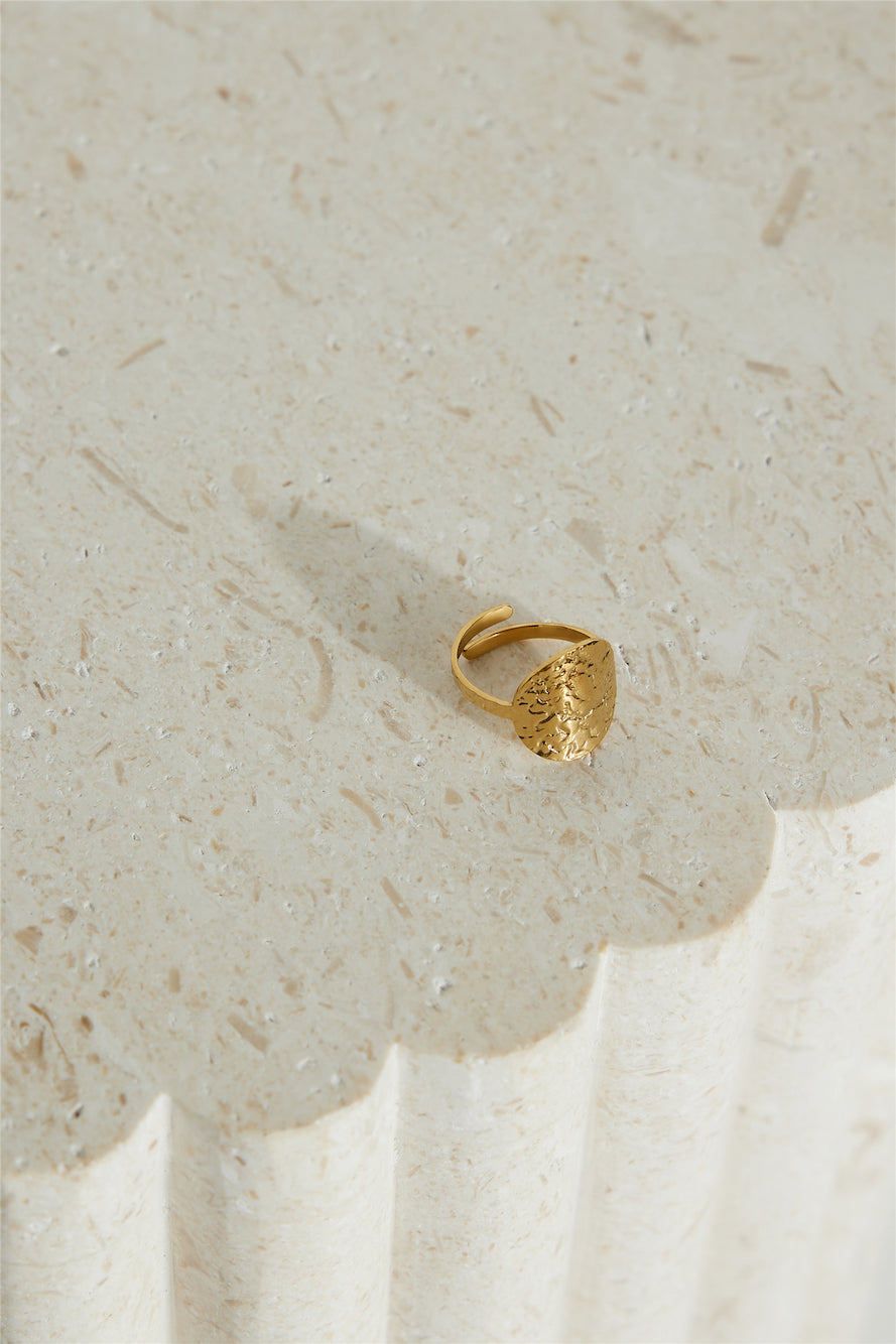 Women Ring Gold Plated Metal | Celeste-2