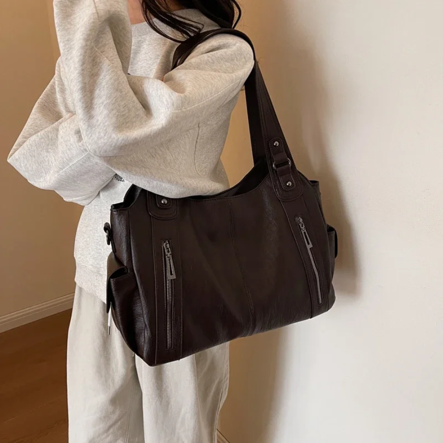 Women Classic Multi-Compartment Shoulder Bag | Alma
