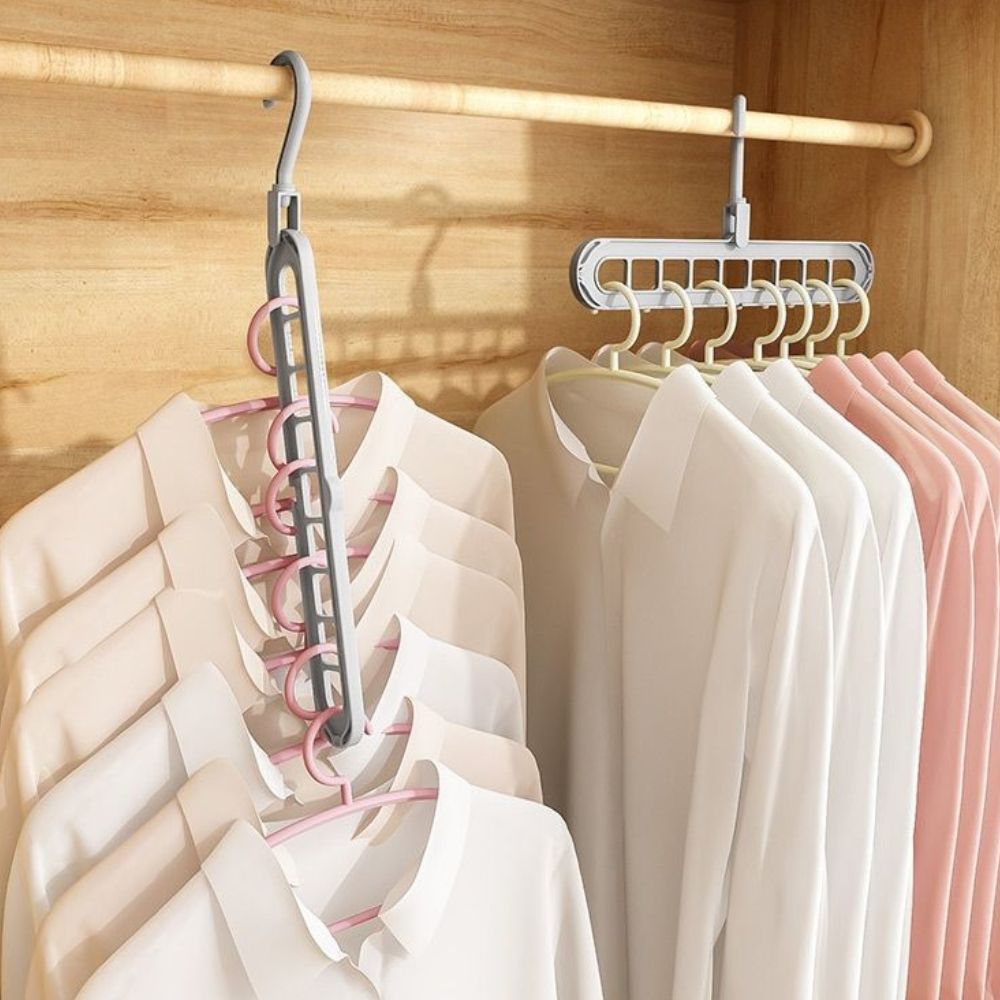 Closet Organizer Two-Way Swivel Hanger High-Quality Plastic | Closet Storage Solution 2