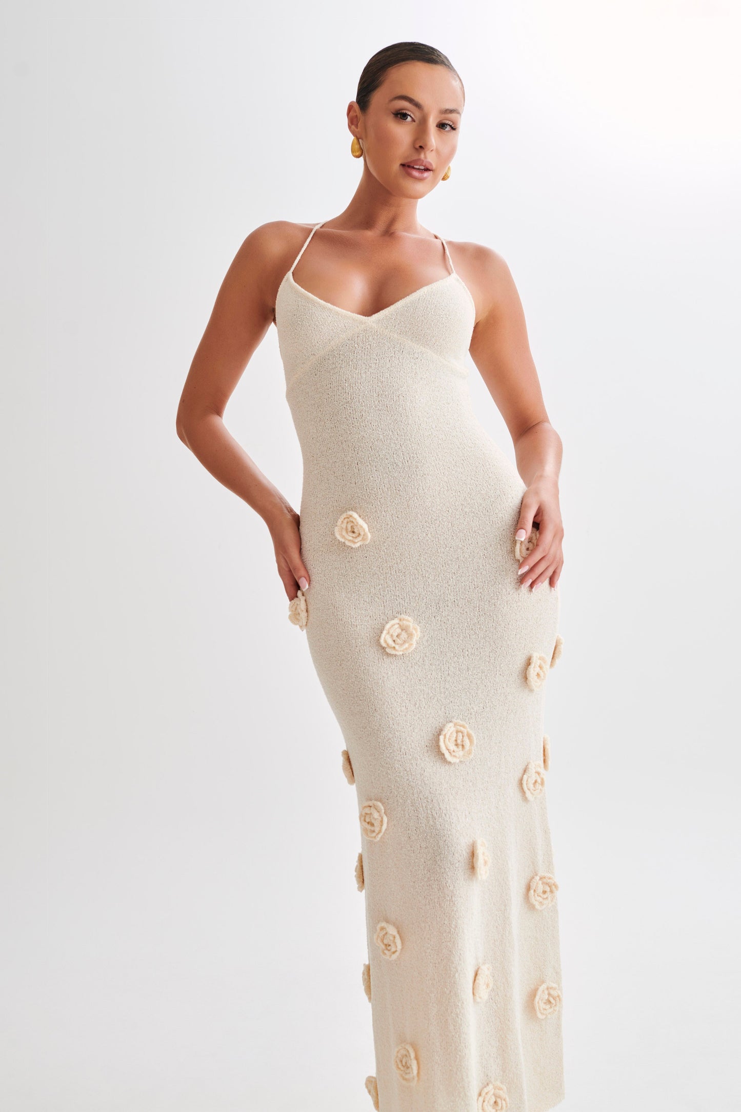 Women Textured Floral Maxi Dress | Charis
