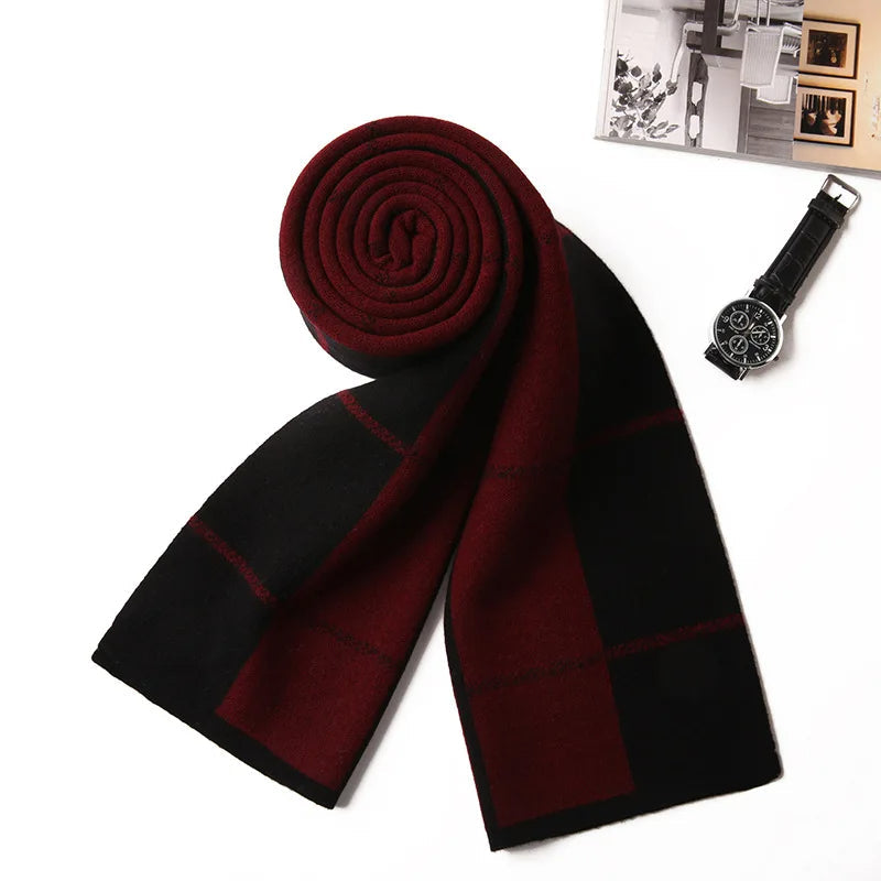 Men Modern Checkered Scarf | Joshua