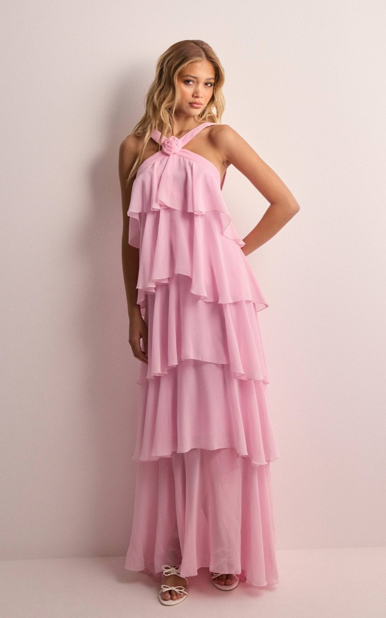 Women Elegant Tiered Maxi Dress | Eryndra
