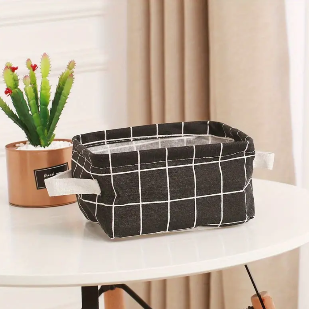 Storage Basket Multi-Design Cotton Linen | Elegant Organizer 4