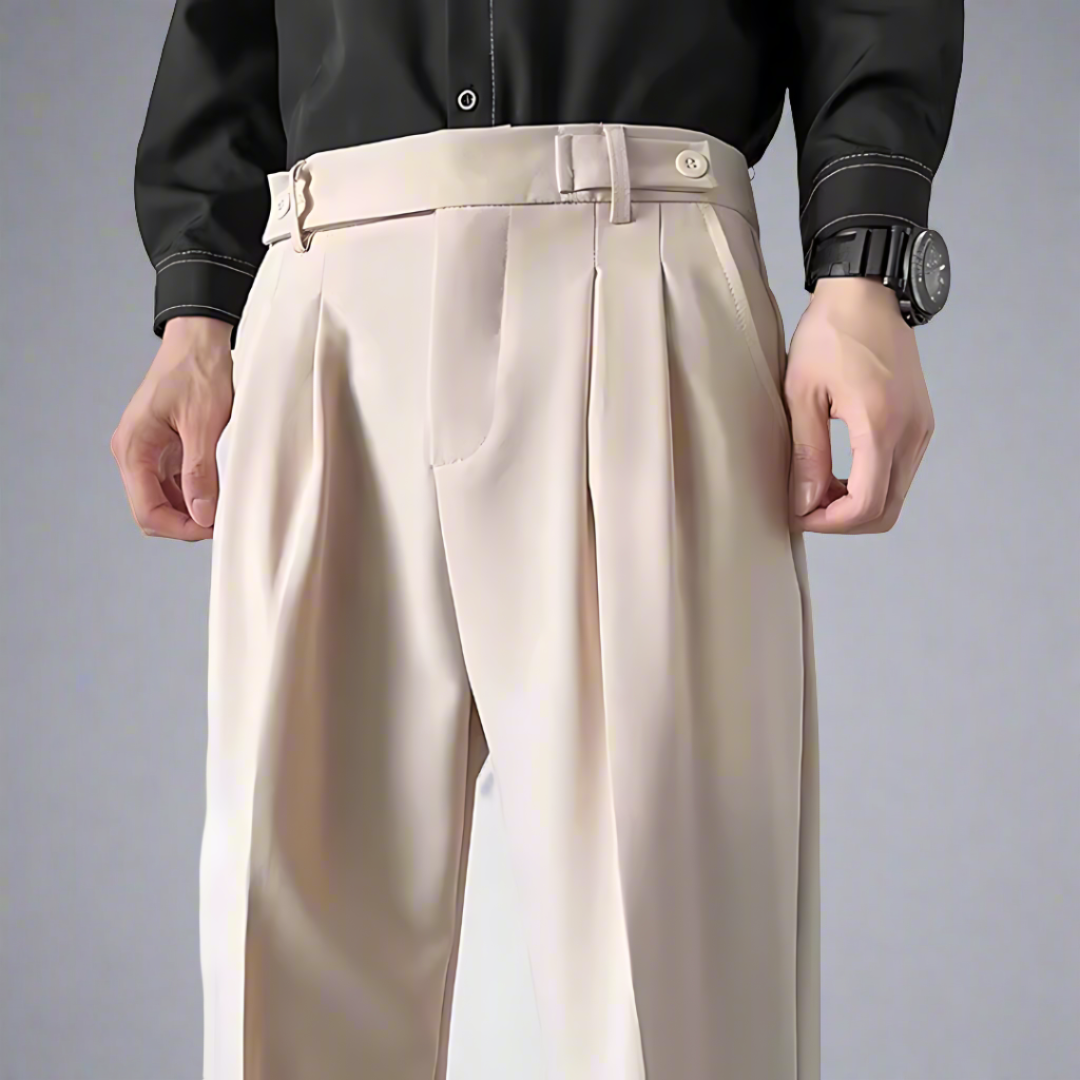Men Casual Pants Black Cotton | Italian Style-5