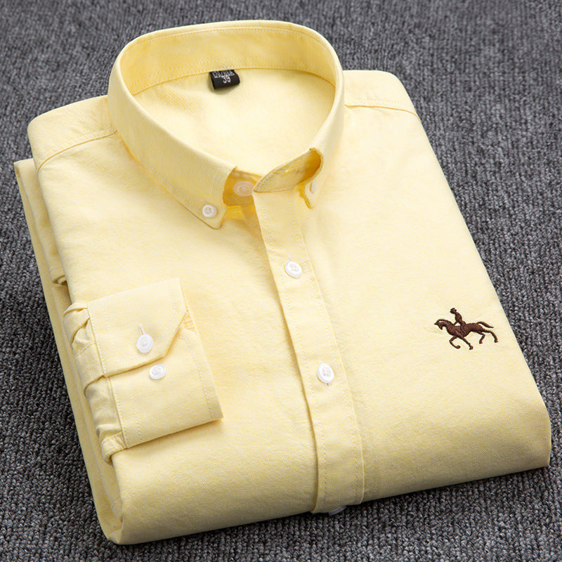 Men Oxford Long Sleeve Shirt | Roger