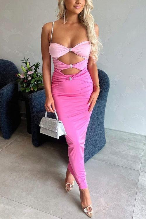 Women Maxi Dress Gradient Cut Out | Ciela-1