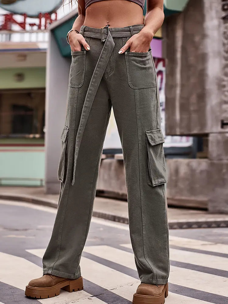 Variant image for Men's Cargo Pants Blue Denim | Urban Style-1
