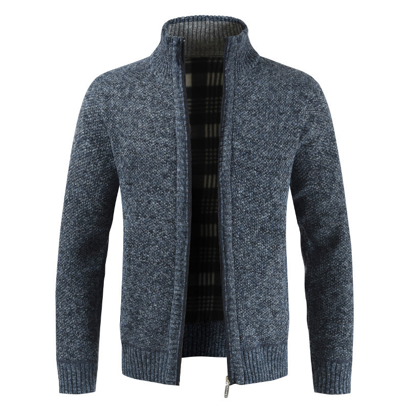 Men Knitted Zip-Up Cardigan | Robbie
