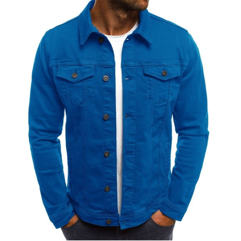 Variant image for Men's Jacket Blue Denim Cotton | Classic Style-12