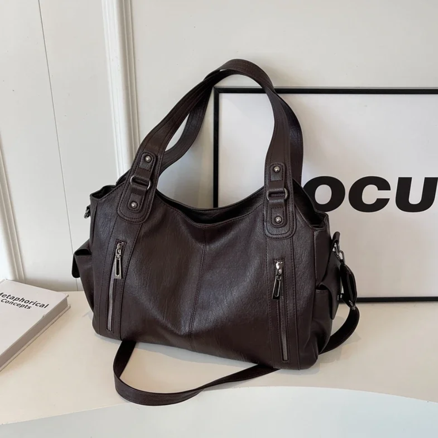 Women Classic Multi-Compartment Shoulder Bag | Alma
