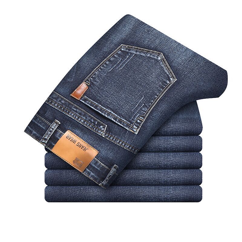 Men's Slim Fit Stretch Jeans Dark Wash Denim | Owen-4
