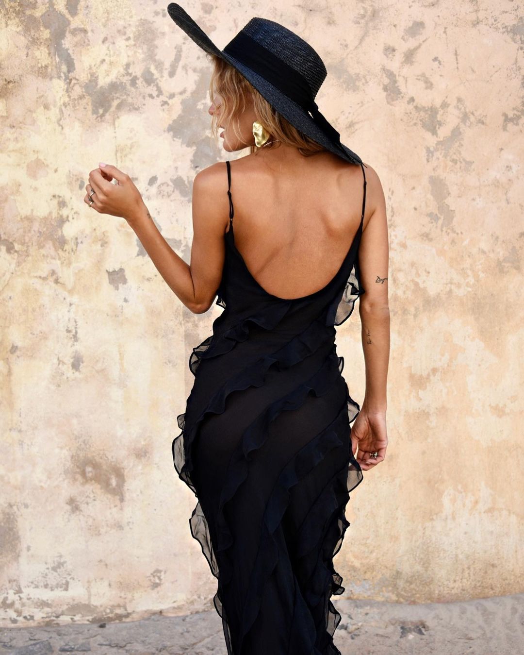 Women Elegant Ruffle Maxi Dress | Abby