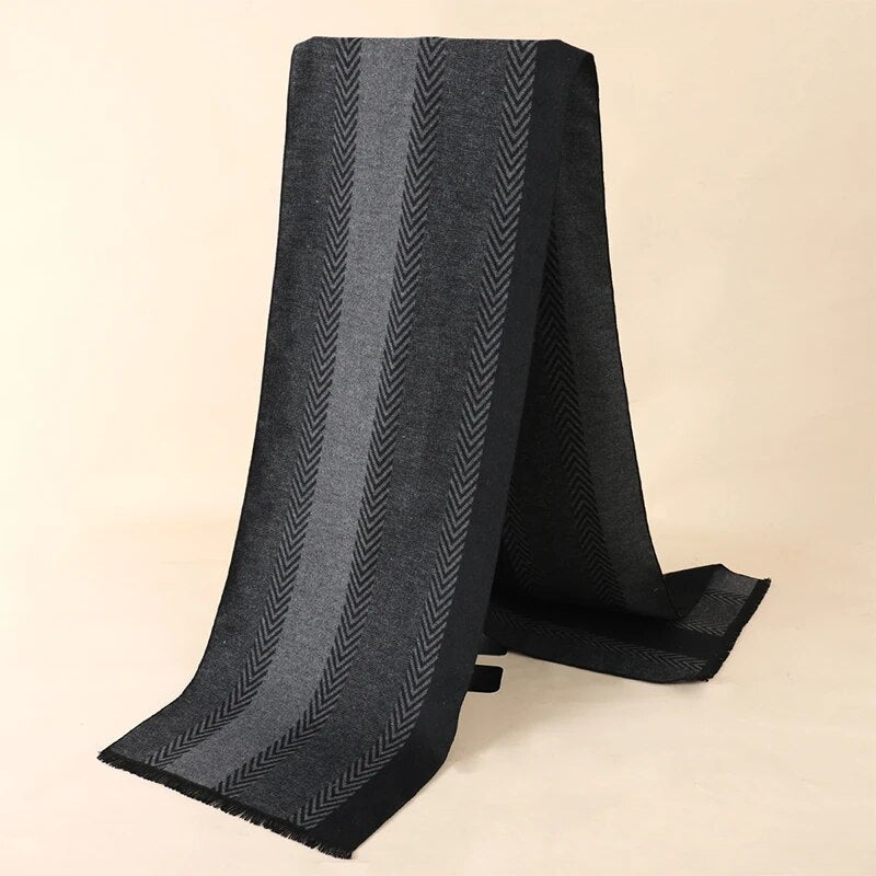 Men Abstract Patterned Winter Scarf | Jerome