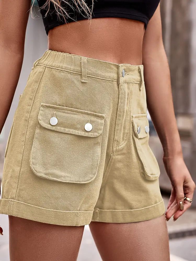 Men's Cargo Shorts Blue Denim | Urban Explorer-6