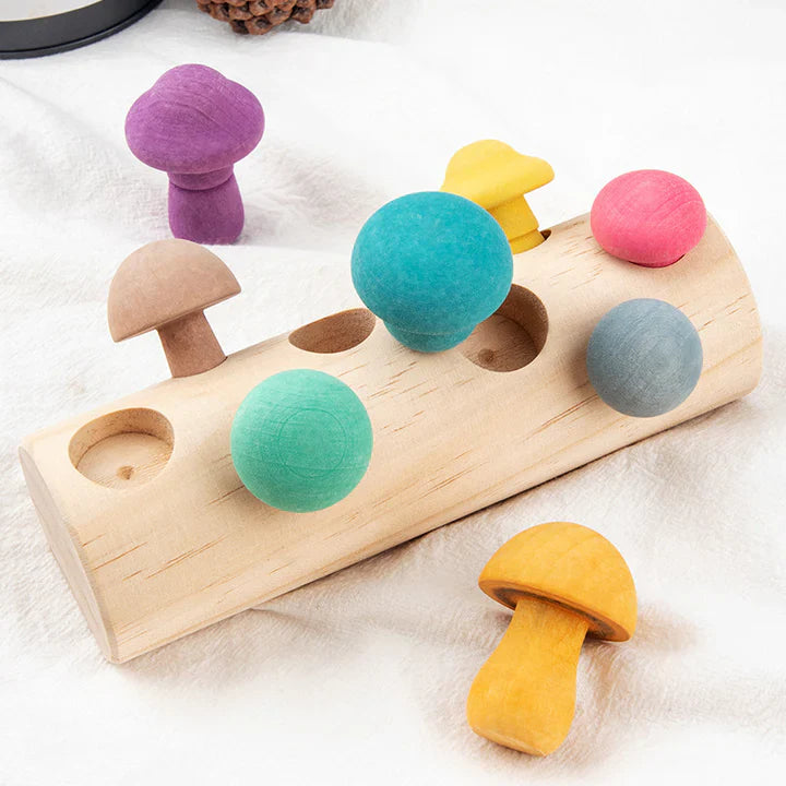 Baby Matching Blocks Toy Colorful Wooden | Learning Fun-2