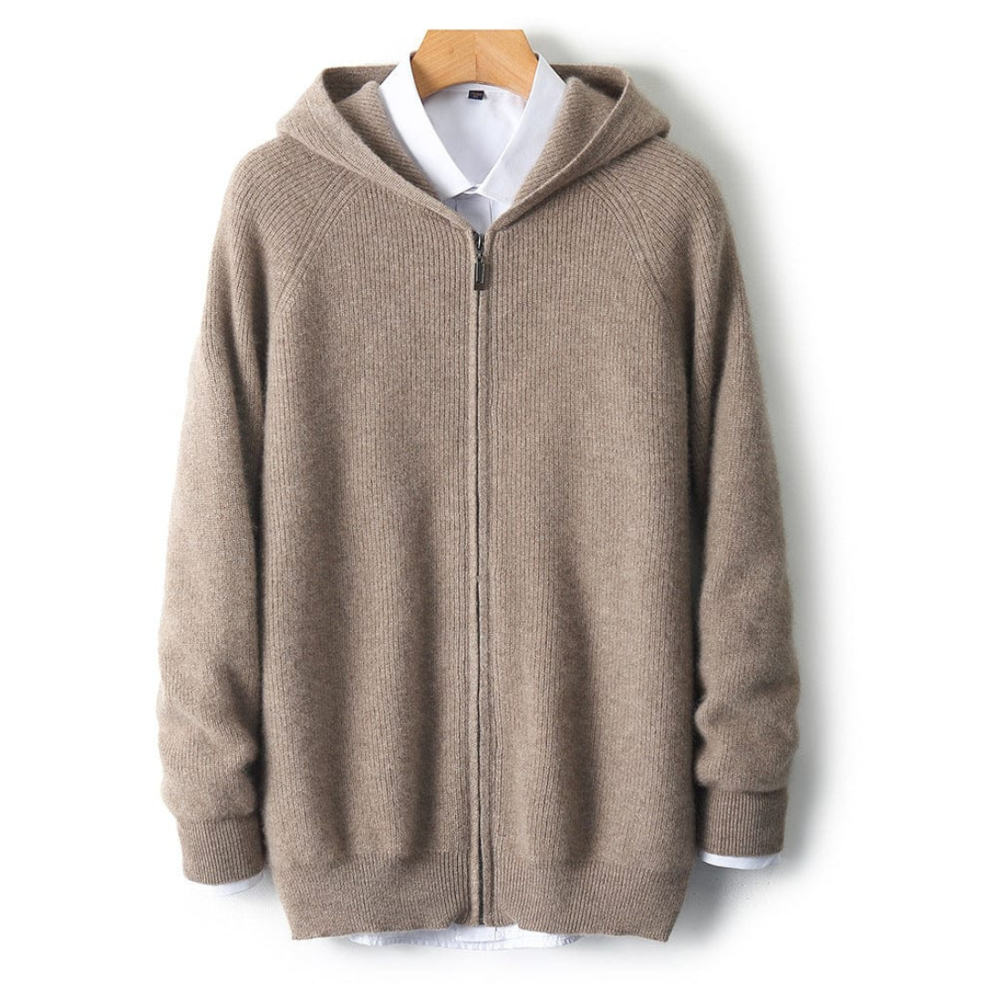 Men’s Zip-Up Knit Hoodie | Kenton