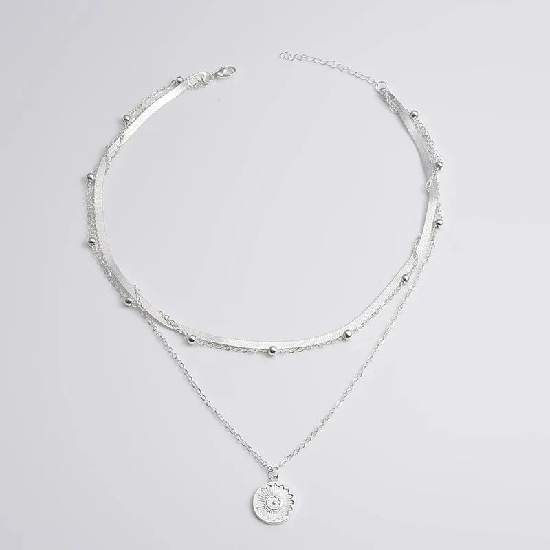 Women Layered Necklace Silver 925 | Elegance-2