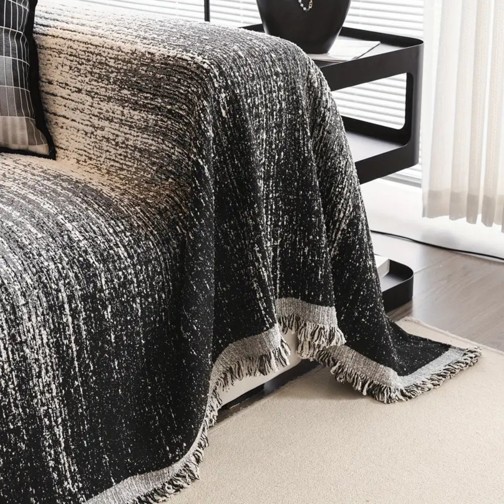 Sofa Cover Neutral Chenille Fabric | Modern Chic 5
