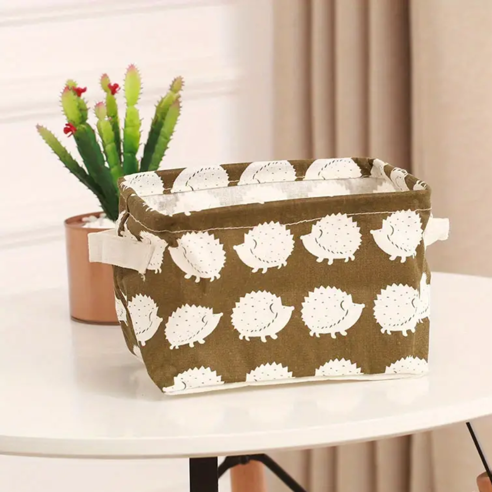 Storage Basket Multi-Design Cotton Linen | Elegant Organizer 3