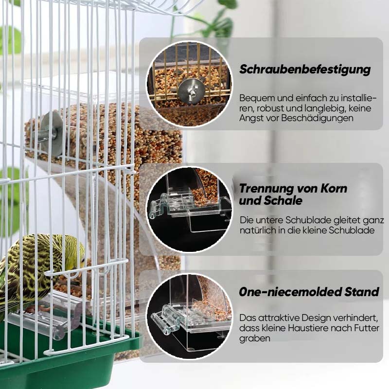 Bird Feeder Bowl Plastic | Clean & Spill-Free Design-4