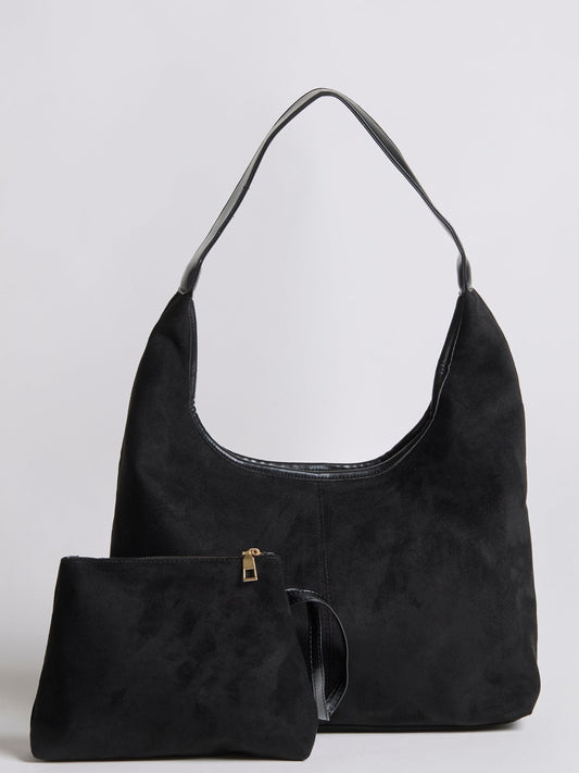 Women Suede Tote Bag with Pouch | Alberta